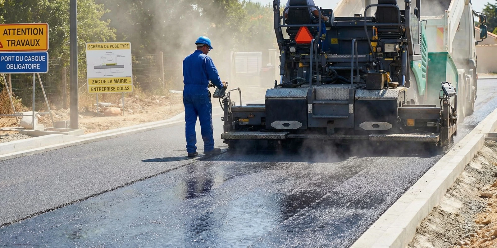Techniques Routières : Enrobé, Bitume, Pose de Bordures et Caniveaux au CAP CRAU
